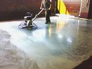 Обеспыливание бетонного пола покрытия